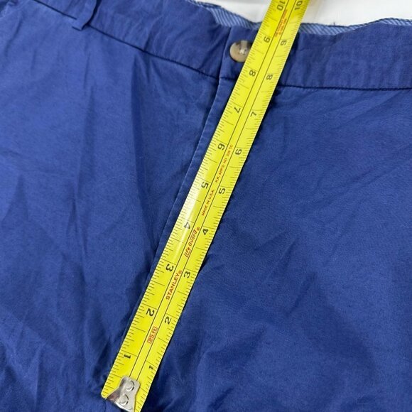 Peter Millar Blue Shorts Men's Size 36 Flat Front Golf Casual Cotton Blend - Picture 4 of 10